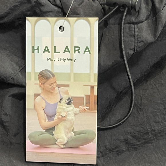 NWT HALARA Pants Womens Medium Black Baggy Drawstring‎ Cargo Joggers Pockets - Picture 7 of 12